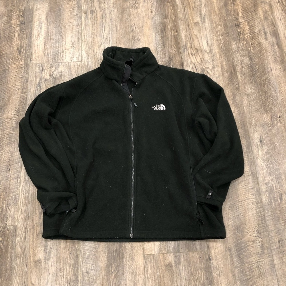 Mens tnf the north face zip up jacket black xxl